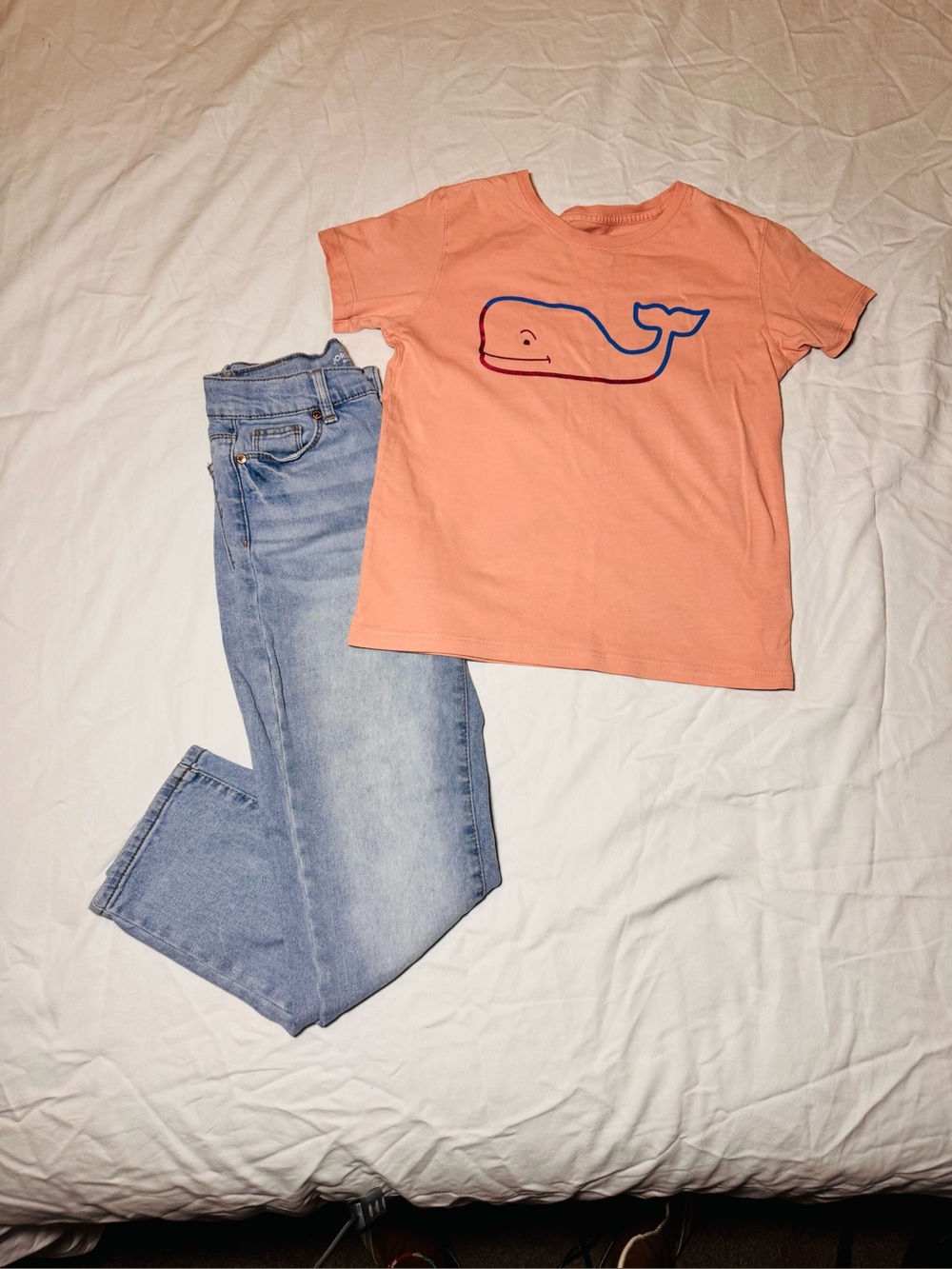 Girls jeans and tee